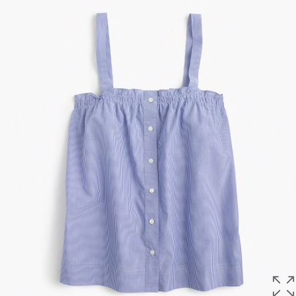 J. Crew Tops - J.Crew Button-Down Ruffle Top